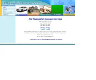 AAmercorp.com(A. M.  Financial & Insurance Services) Screenshot