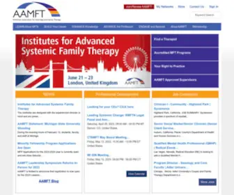 AAMFT.org(American Association for Marriage and Family Therapy) Screenshot