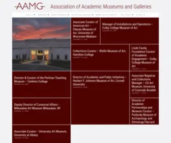 AAMG-US.org(Association of Academic Museums and Galleries) Screenshot
