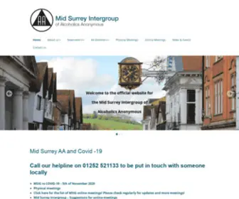 AAmidsurrey.org.uk(Mid Surrey Intergroup) Screenshot