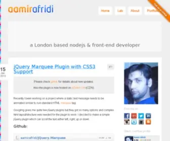 AAmirafridi.com(Musings of Aamir Afridi) Screenshot