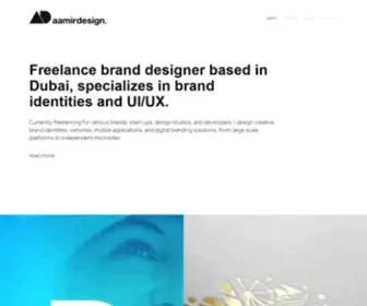 AAmirdesign.com(Creative Brand Designer Dubai) Screenshot