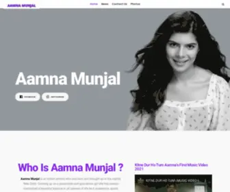 AAmnamunjal.com(Aamna Munjal) Screenshot