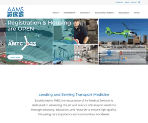 AAMS.org(Home Page) Screenshot