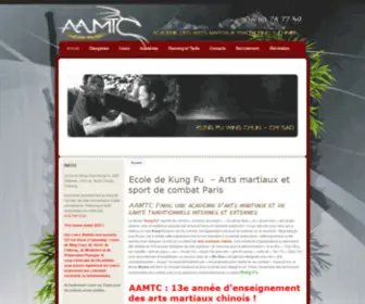 AAMTC.com(Ecole d'arts martiaux Paris) Screenshot