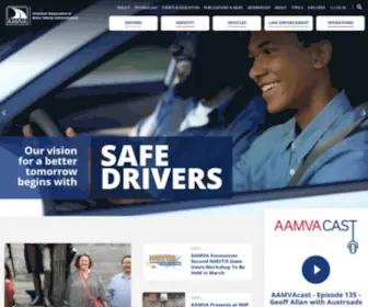 AAmva.org(American Association of Motor Vehicle Administrators) Screenshot