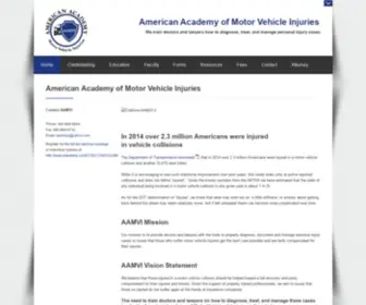 AAmvi.org(American Academy of Motor Vehicle Injuries) Screenshot