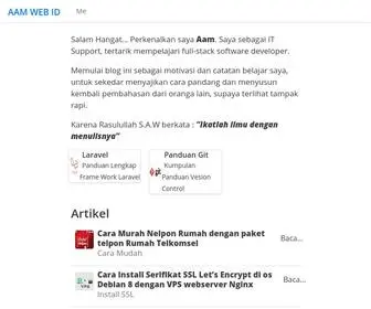 AAM.web.id(AAM WEB ID) Screenshot