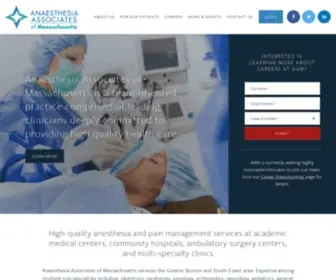 AAmweb.com(Anaesthesia Associates of Massachusetts) Screenshot