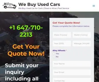 AAMZ.ca(We Buy Used Car for Cash) Screenshot