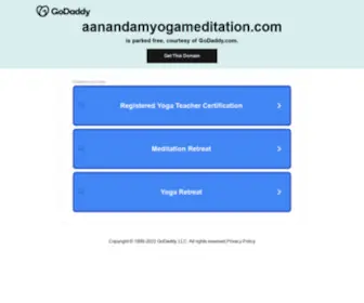 AAnandamyogameditation.com(Anandam Yoga & Meditation Classes) Screenshot