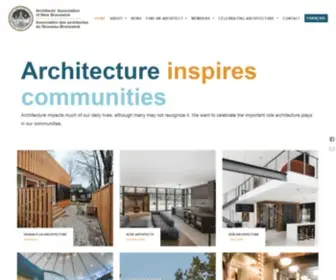 AANB.org(Architects' Association of New Brunswick) Screenshot