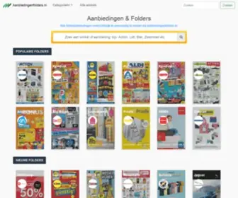 AAnbiedingenfolders.nl(Folders & Aanbiedingen bij) Screenshot