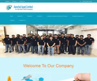 AAnchalispat.com(Aanchal Ispat) Screenshot