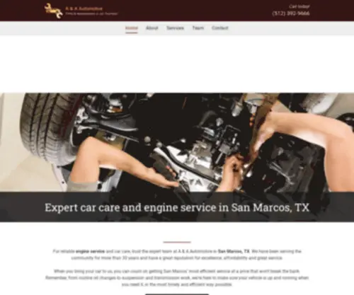 AAnda-Automotive.com(Engine service San Marcos) Screenshot