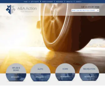 AAndainsuranceagency.com(A & A Action Auto Insurance Agency) Screenshot