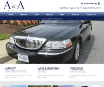 AAndalimo.com(A&A Limousine Welcome) Screenshot