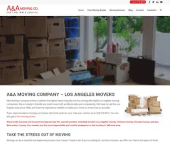 AAndamoving.com(A&A Moving) Screenshot