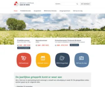 AAndeberg.nl(Medisch Centrum Aan de Berg) Screenshot