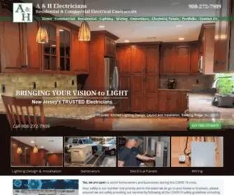 AAndhelectricians.com(A & H NJ Electricians) Screenshot