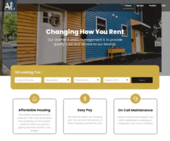 AAndlproperties.com(Changing How You Rent Our Goal at A and L management) Screenshot