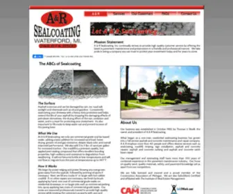 AAndrsealcoating.com(A & R Sealcoating) Screenshot