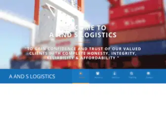 AAndslogistics.com(A and S Logistics) Screenshot