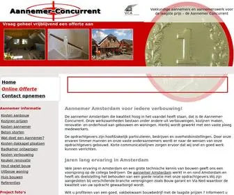 AAnnemer-Concurrent.nl(Aannemer Amsterdam) Screenshot