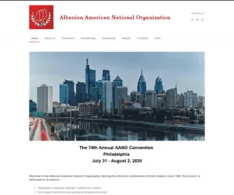 AAno.org(The Albanian American National Organization) Screenshot