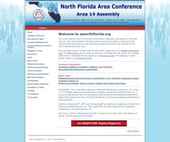 AAnorthflorida.org(North Florida Area of Alcoholics Anonymous) Screenshot