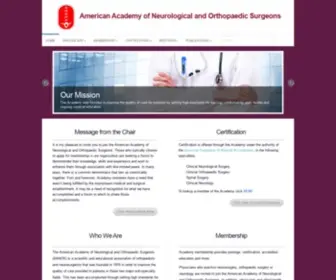 AAnos.org(American Academy of Neurological and Orthopedic Surgeons) Screenshot