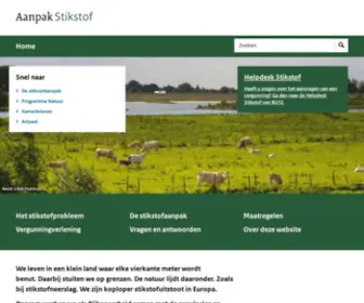 AAnpakstikstof.nl(Aanpak Stikstof) Screenshot