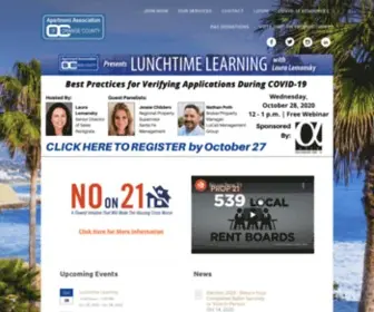 AAoc.com(Apartment Association of Orange County) Screenshot