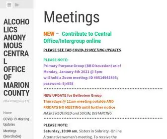 AAocalamarion.org((dba Intergroup 17)) Screenshot