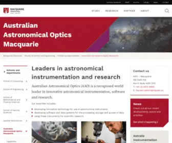 AAO.gov.au(Australian Astronomical Observatory) Screenshot