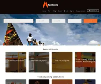 AAohostels.com(AAO Hostels) Screenshot