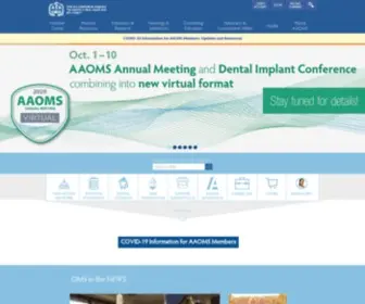 AAoms.org(The American Association of Oral and Maxillofacial Surgeons (AAOMS)) Screenshot