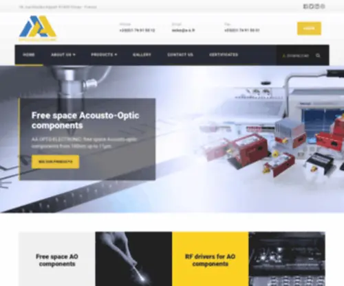 AAoptoelectronic.com(Aa opto electronic) Screenshot