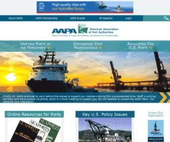 AApa-Ports.org(American Association of Port Authorities) Screenshot