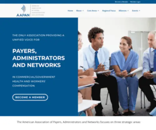 AApan.org(American Association of Payers Administrators and Networks) Screenshot