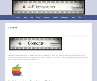 AAplinvestors.net(Apple news) Screenshot