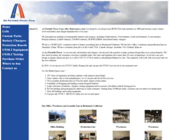 AAportablepower.com(AA Portable Power Corp) Screenshot