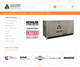 AApower.com(A&A Power Power Generators) Screenshot