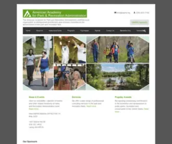 AApra.org(American Academy for Park and Recreation Administration) Screenshot