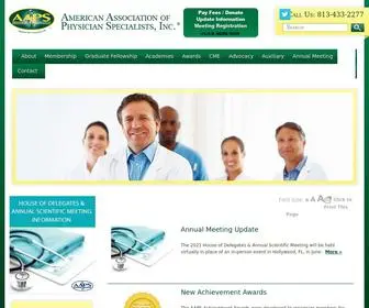 AApsus.org(The American Association of Physician Specialists) Screenshot