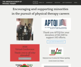 AAptnet.org(THE AMERICAN ACADEMY OF PHYSICAL THERAPY) Screenshot