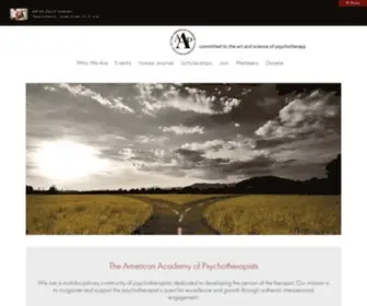 AApweb.com(American Academy of Psychotherapists) Screenshot