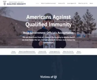 AAqi.org(Americans Against Qualified Immunity) Screenshot