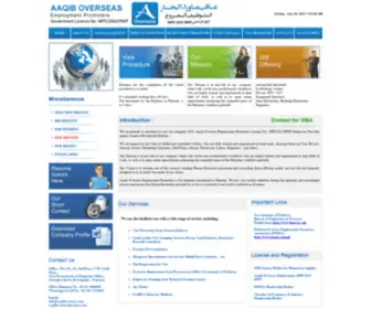 AAqiboverseas.com(AAQIB OVERSEAS) Screenshot