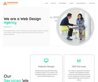 AAradhanatechnology.com(Web Development & Designing Company India) Screenshot